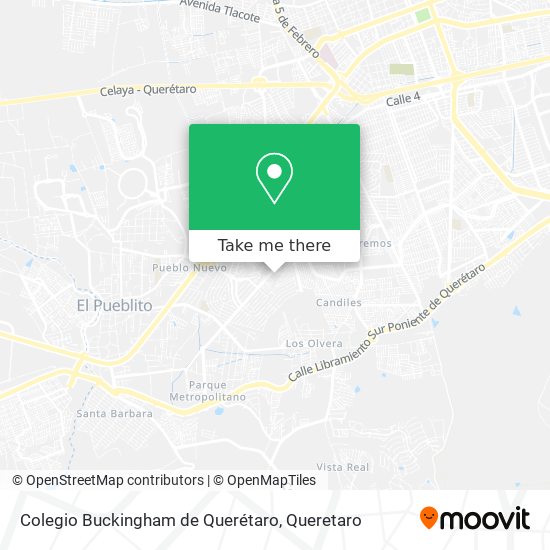 Colegio Buckingham de Querétaro map