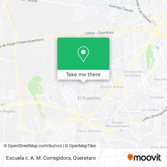 Escuela c. A. M. Corregidora map
