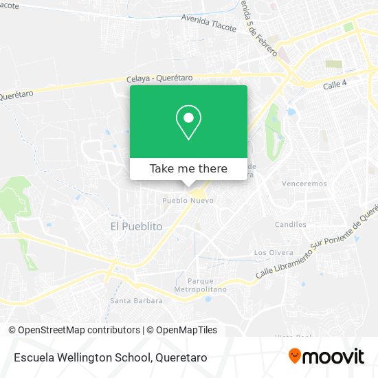 Escuela Wellington School map