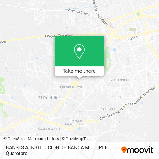 BANSI S A INSTITUCION DE BANCA MULTIPLE map