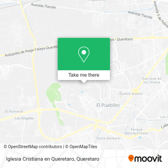 Mapa de Iglesia Cristiana en Queretaro