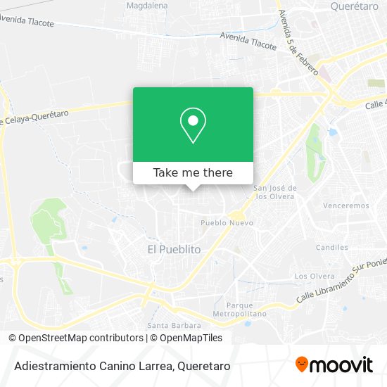 Mapa de Adiestramiento Canino Larrea