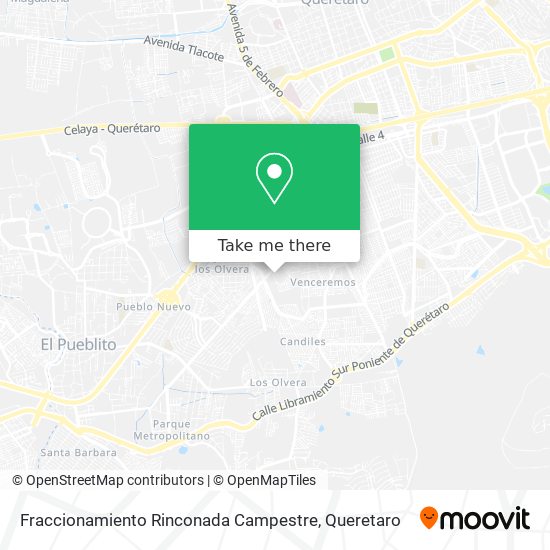 Fraccionamiento Rinconada Campestre map