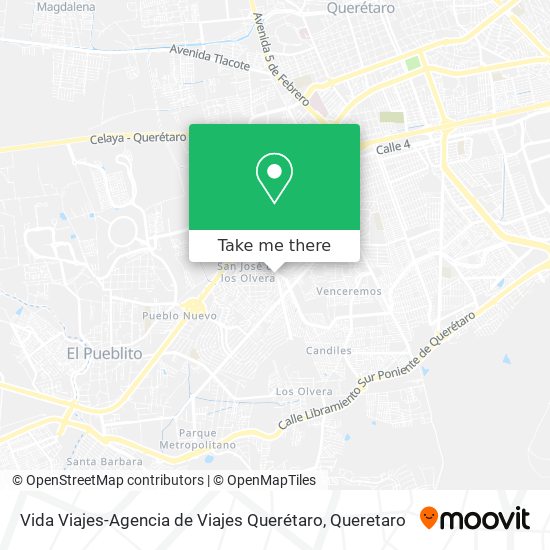 Vida Viajes-Agencia de Viajes Querétaro map