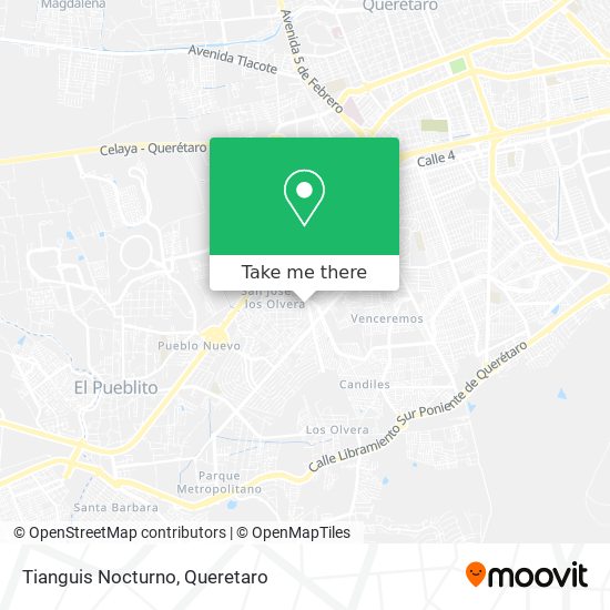 Tianguis Nocturno map