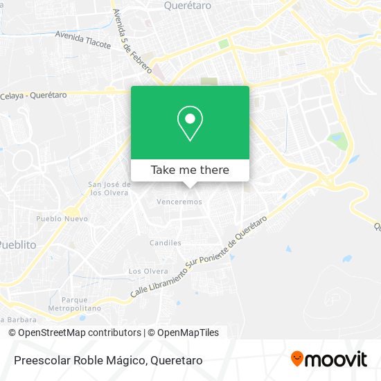 Preescolar Roble Mágico map