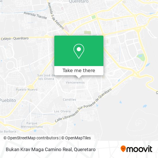 Mapa de Bukan Krav Maga Camino Real