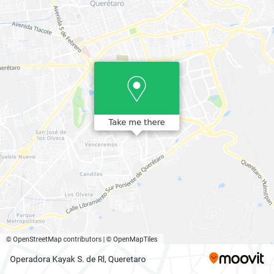 Operadora Kayak S. de Rl map