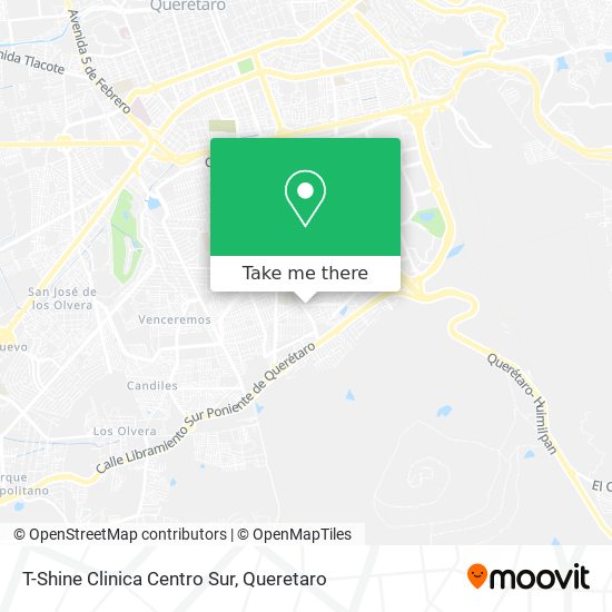 T-Shine Clinica Centro Sur map