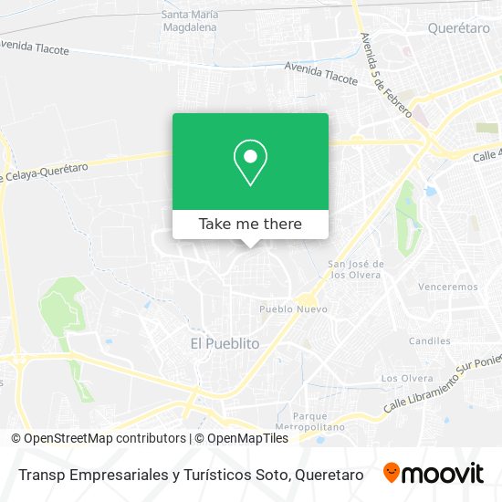 Mapa de Transp Empresariales y Turísticos Soto