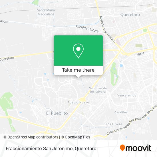 Mapa de Fraccionamiento San Jerónimo