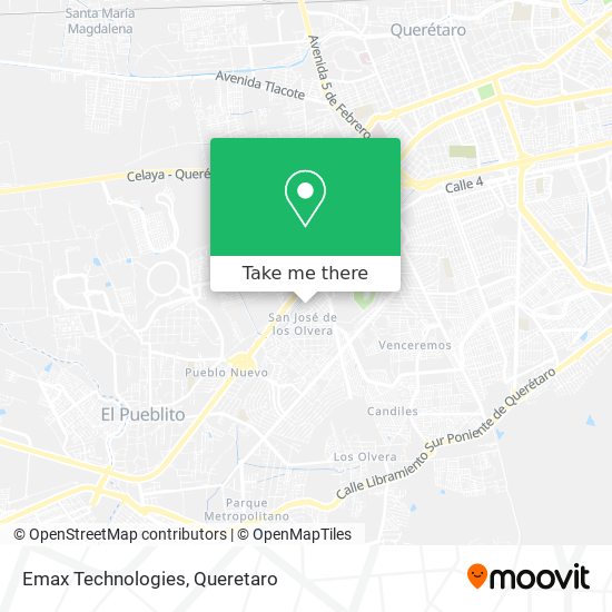 Mapa de Emax Technologies