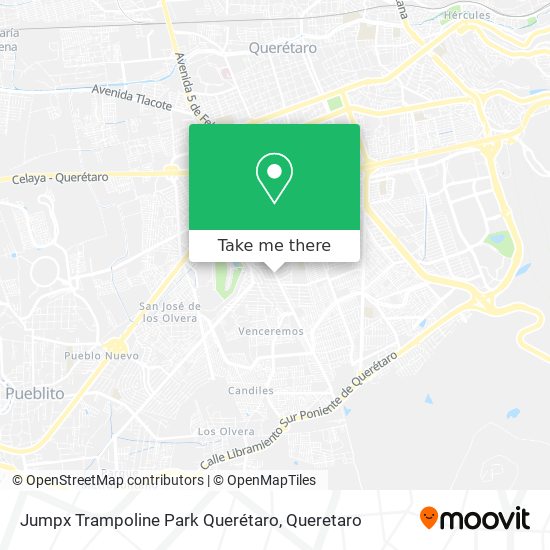 Jumpx Trampoline Park Querétaro map