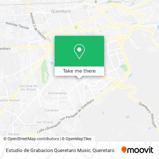 Estudio de Grabacion Queretaro Music map