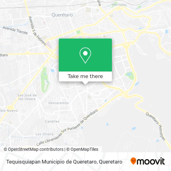 Mapa de Tequisquiapan Municipio de Queretaro