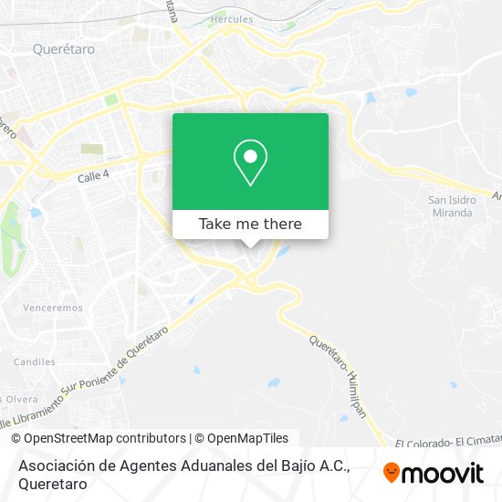 Mapa de Asociación de Agentes Aduanales del Bajío A.C.