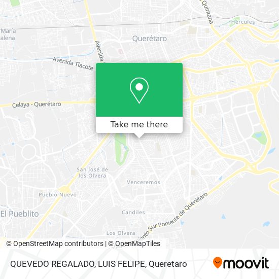 QUEVEDO REGALADO, LUIS FELIPE map