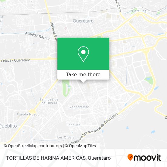 TORTILLAS DE HARINA AMERICAS map