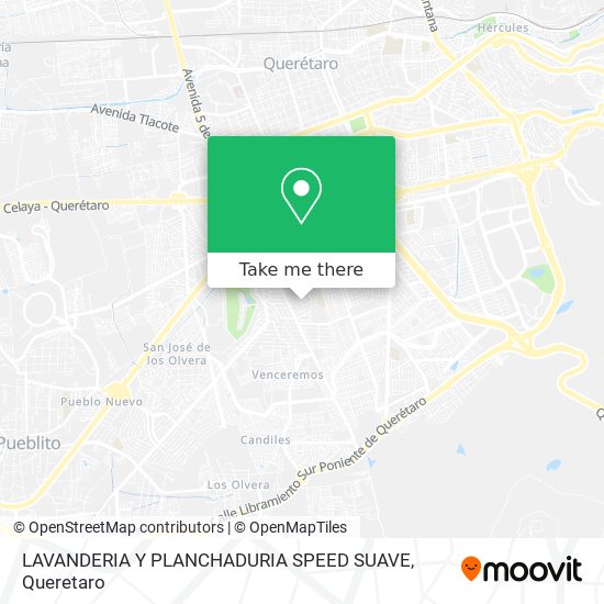 Mapa de LAVANDERIA Y PLANCHADURIA SPEED SUAVE