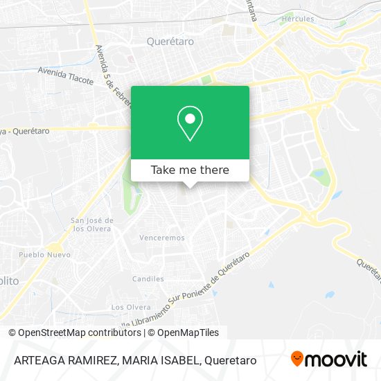 Mapa de ARTEAGA RAMIREZ, MARIA ISABEL