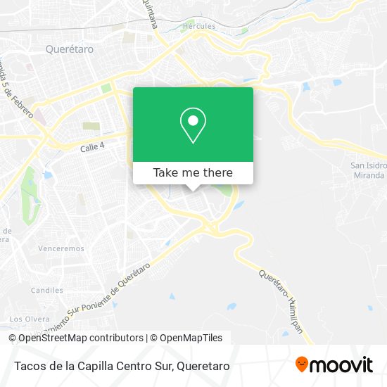 Mapa de Tacos de la Capilla Centro Sur