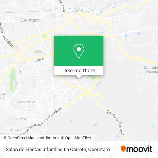 Mapa de Salon de Fiestas Infantiles La Carreta