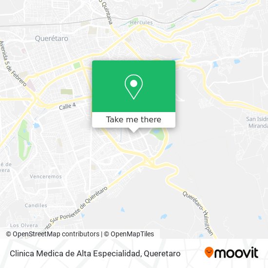 Clinica Medica de Alta Especialidad map