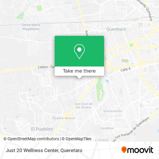 Just 20 Wellness Center map