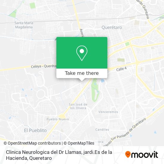 Clinica Neurologica del Dr Llamas, jardi.Es de la Hacienda map