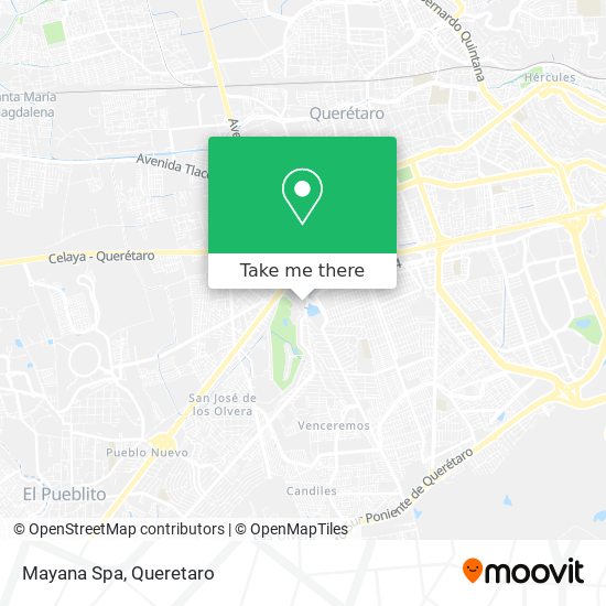 Mapa de Mayana Spa