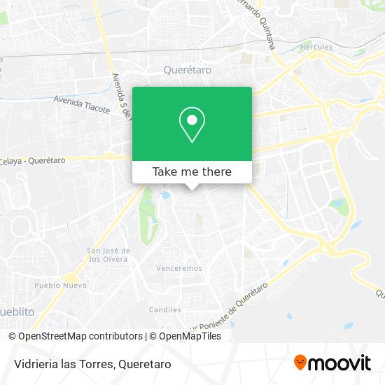 Vidrieria las Torres map