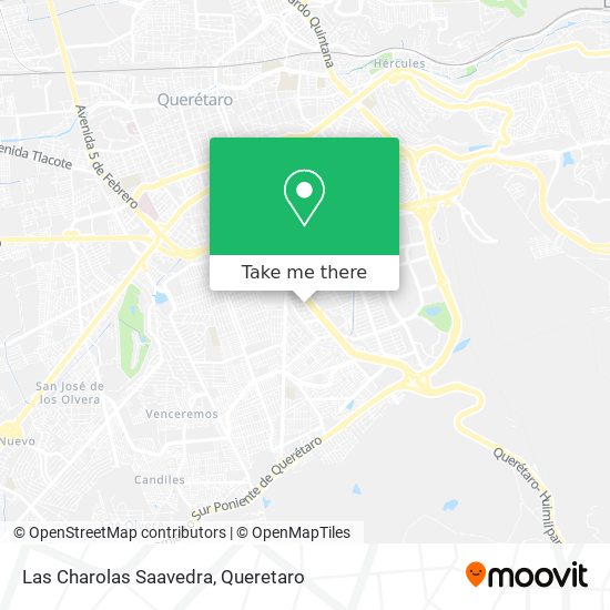 Las Charolas Saavedra map
