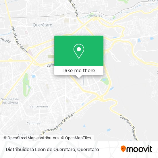 Mapa de Distribuidora Leon de Queretaro