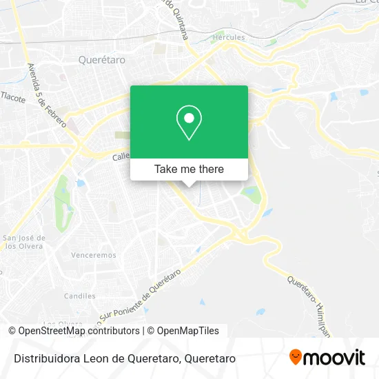 Mapa de Distribuidora Leon de Queretaro
