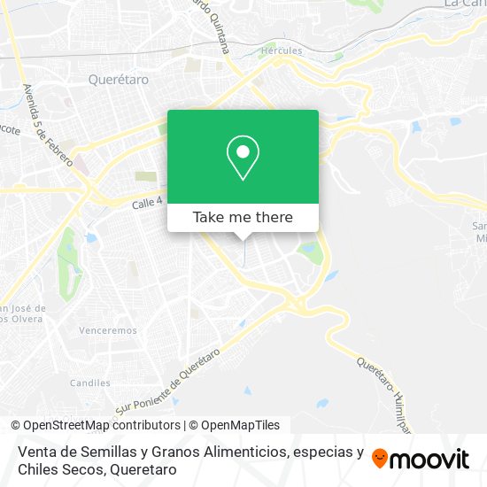 Venta de Semillas y Granos Alimenticios, especias y Chiles Secos map