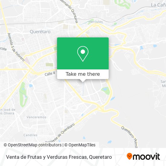 Mapa de Venta de Frutas y Verduras Frescas