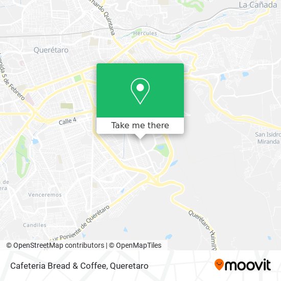 Mapa de Cafeteria Bread & Coffee