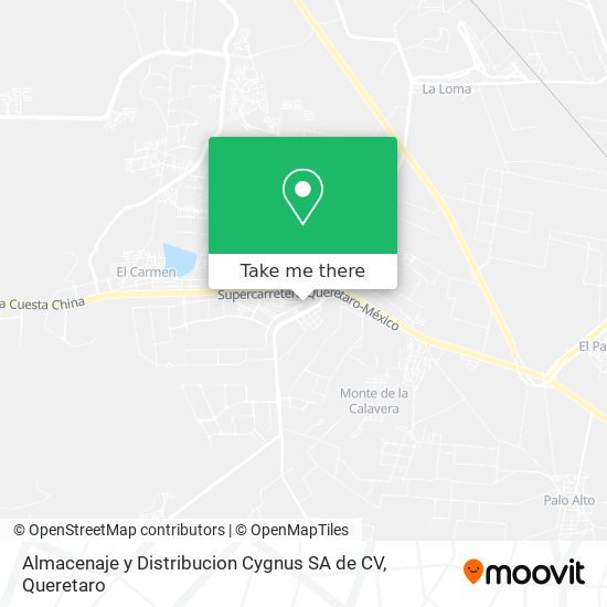 Almacenaje y Distribucion Cygnus SA de CV map