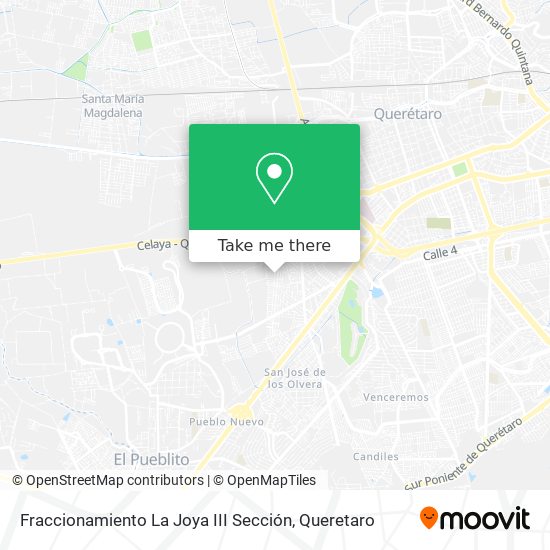 Mapa de Fraccionamiento La Joya III Sección
