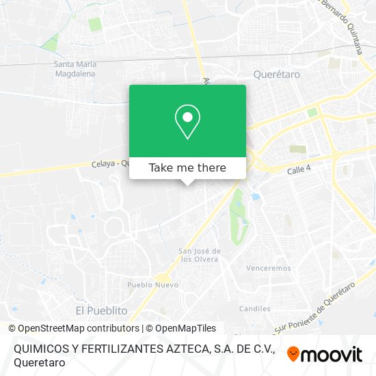Mapa de QUIMICOS Y FERTILIZANTES AZTECA, S.A. DE C.V.