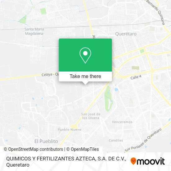 Mapa de QUIMICOS Y FERTILIZANTES AZTECA, S.A. DE C.V.
