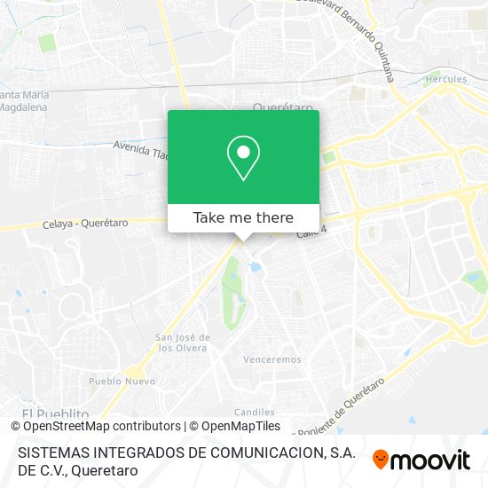 SISTEMAS INTEGRADOS DE COMUNICACION, S.A. DE C.V. map