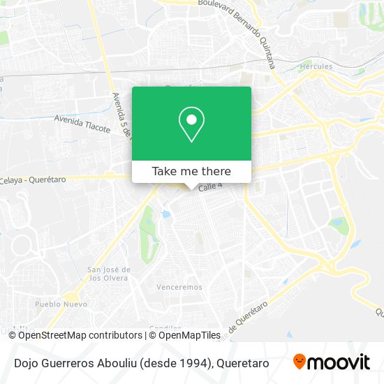 Mapa de Dojo Guerreros Abouliu (desde 1994)