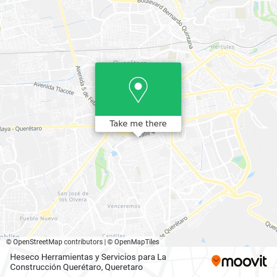 Heseco Herramientas y Servicios para La Construcción Querétaro map