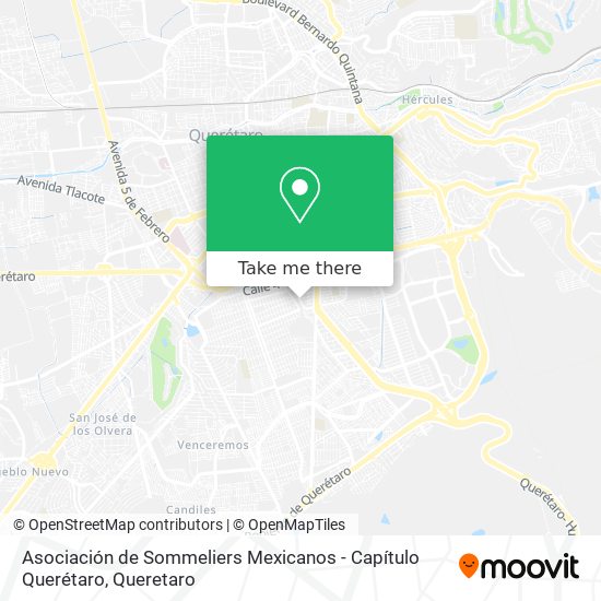 Asociación de Sommeliers Mexicanos - Capítulo Querétaro map