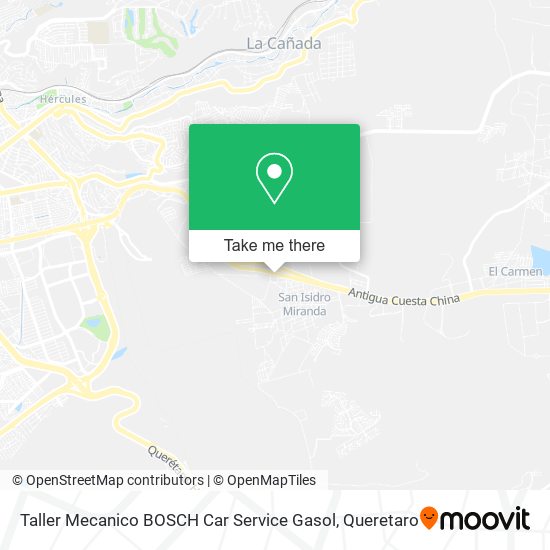 Mapa de Taller Mecanico BOSCH Car Service Gasol