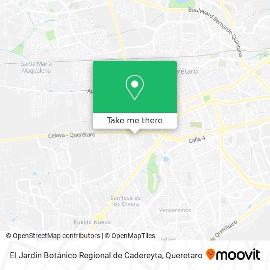 Mapa de El Jardin Botánico Regional de Cadereyta