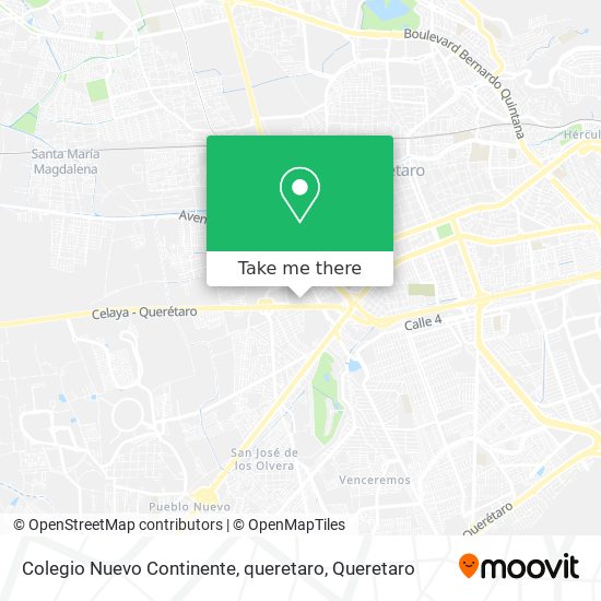 Colegio Nuevo Continente, queretaro map