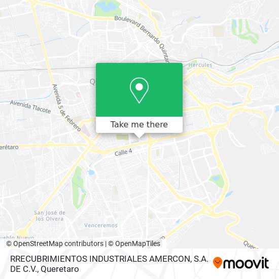 RRECUBRIMIENTOS INDUSTRIALES AMERCON, S.A. DE C.V. map