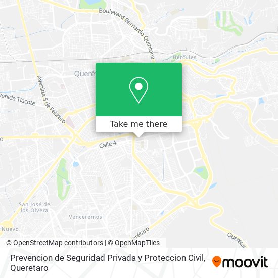 Prevencion de Seguridad Privada y Proteccion Civil map